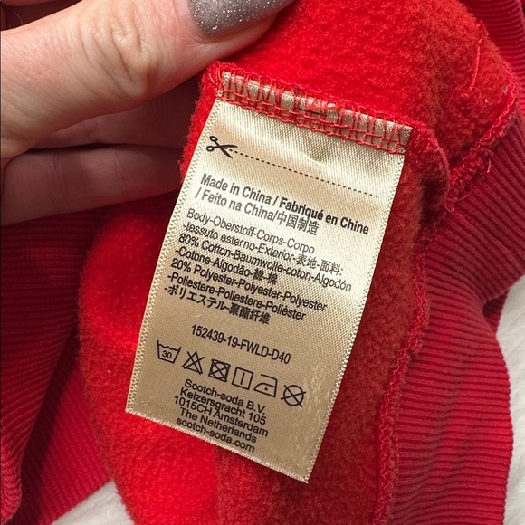 RARE Brutus x AB Scotch & Soda Red Hoodie - Picture 8 of 9
